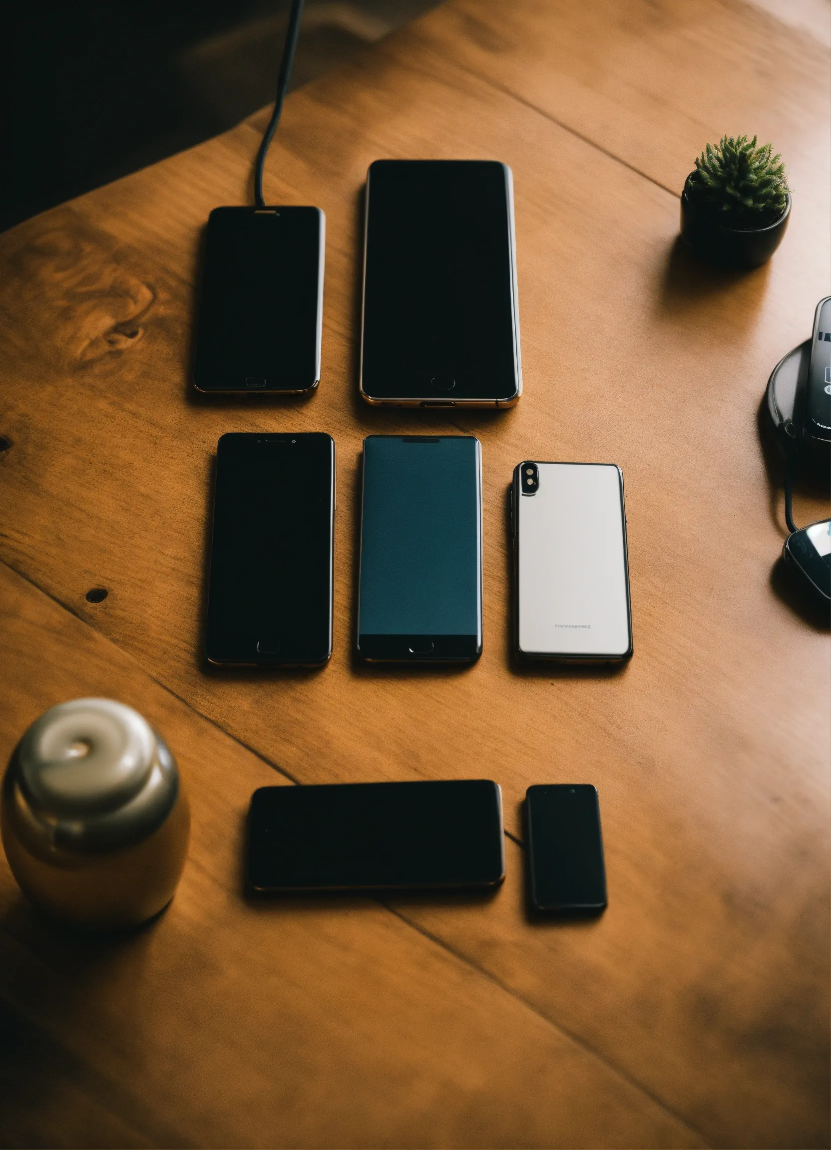Person cleaning and maintaining smartphone